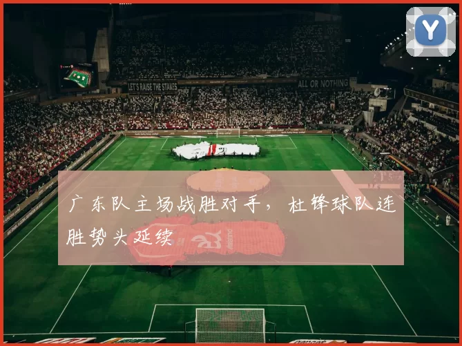 广东队主场战胜对手，杜锋球队连胜势头延续