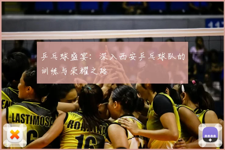 乒乓球盛宴:深入西安乒乓球队的训练与荣耀之路