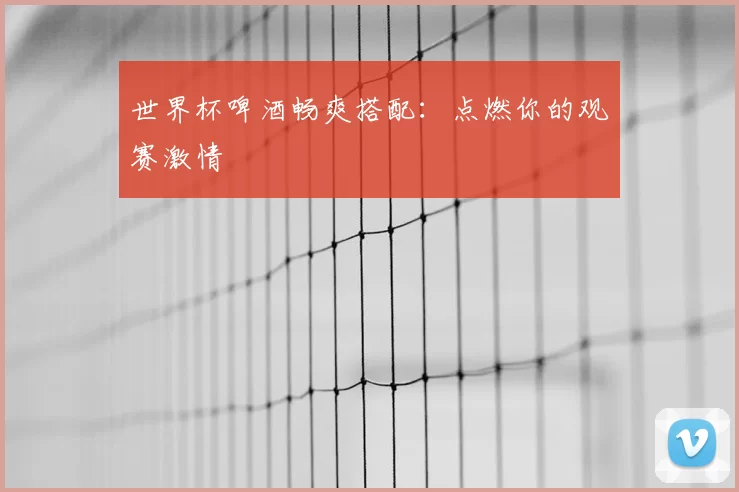 世界杯啤酒畅爽搭配:点燃你的观赛激情